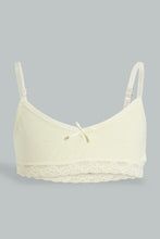 Load image into Gallery viewer, Redtag-White-Floral/Yellow-Bra-(2Pack)-365,-Character,-Colour:Assorted,-ESS,-Filter:Senior-Girls-(9-to-14-Yrs),-GSR-Bras,-New-In,-New-In-GSR,-Non-Sale,-Section:Kidswear-Senior-Girls-9 to 14 Years
