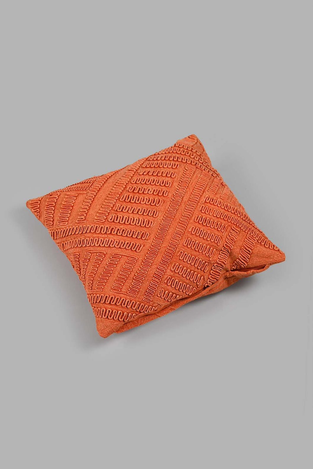 Redtag-Rust-Embroidered-Cushion-Colour:Brown,-Filter:Home-Bedroom,-HMW-BED-Cushions,-New-In,-New-In-HMW-BED,-Non-Sale,-S22A,-Section:Homewares-Home-Bedroom-