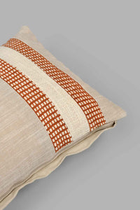 Redtag-Beige-Woven-Cushion-Colour:Beige,-Filter:Home-Bedroom,-HMW-BED-Cushions,-New-In,-New-In-HMW-BED,-Non-Sale,-S22A,-Section:Homewares-Home-Bedroom-