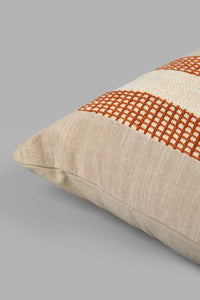 Redtag-Beige-Woven-Cushion-Colour:Beige,-Filter:Home-Bedroom,-HMW-BED-Cushions,-New-In,-New-In-HMW-BED,-Non-Sale,-S22A,-Section:Homewares-Home-Bedroom-