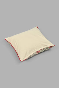 Redtag-Beige-Floral-Embroidered-Cushion-Colour:Beige,-Filter:Home-Bedroom,-HMW-BED-Cushions,-New-In,-New-In-HMW-BED,-Non-Sale,-S22A,-Section:Homewares-Home-Bedroom-