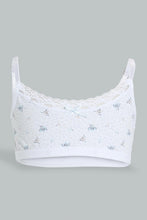 Load image into Gallery viewer, Redtag-White-Floral/Grey-Melange-Bra-(2Pack)-365,-Character,-Colour:Assorted,-ESS,-Filter:Senior-Girls-(9-to-14-Yrs),-GSR-Bras,-New-In,-New-In-GSR,-Non-Sale,-Section:Kidswear-Senior-Girls-9 to 14 Years
