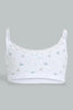 Redtag-White-Floral/Grey-Melange-Bra-(2Pack)-365,-Character,-Colour:Assorted,-ESS,-Filter:Senior-Girls-(9-to-14-Yrs),-GSR-Bras,-New-In,-New-In-GSR,-Non-Sale,-Section:Kidswear-Senior-Girls-9 to 14 Years