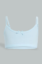 Load image into Gallery viewer, Redtag-White-Floral/Grey-Melange-Bra-(2Pack)-365,-Character,-Colour:Assorted,-ESS,-Filter:Senior-Girls-(9-to-14-Yrs),-GSR-Bras,-New-In,-New-In-GSR,-Non-Sale,-Section:Kidswear-Senior-Girls-9 to 14 Years
