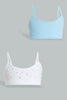 Redtag-White-Floral/Light-Blue/White-Seamless-Bra-(3Pack)-365,-Colour:Assorted,-Filter:Senior-Girls-(9-to-14-Yrs),-GSR-Bras,-New-In,-New-In-GSR,-Non-Sale,-Section:Kidswear-Senior-Girls-9 to 14 Years