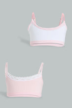 Load image into Gallery viewer, Redtag-Lt-Pink/White-Bra-(2Pack)-365,-Colour:Assorted,-Filter:Senior-Girls-(9-to-14-Yrs),-GSR-Bras,-New-In,-New-In-GSR,-Non-Sale,-Section:Kidswear-Senior-Girls-9 to 14 Years
