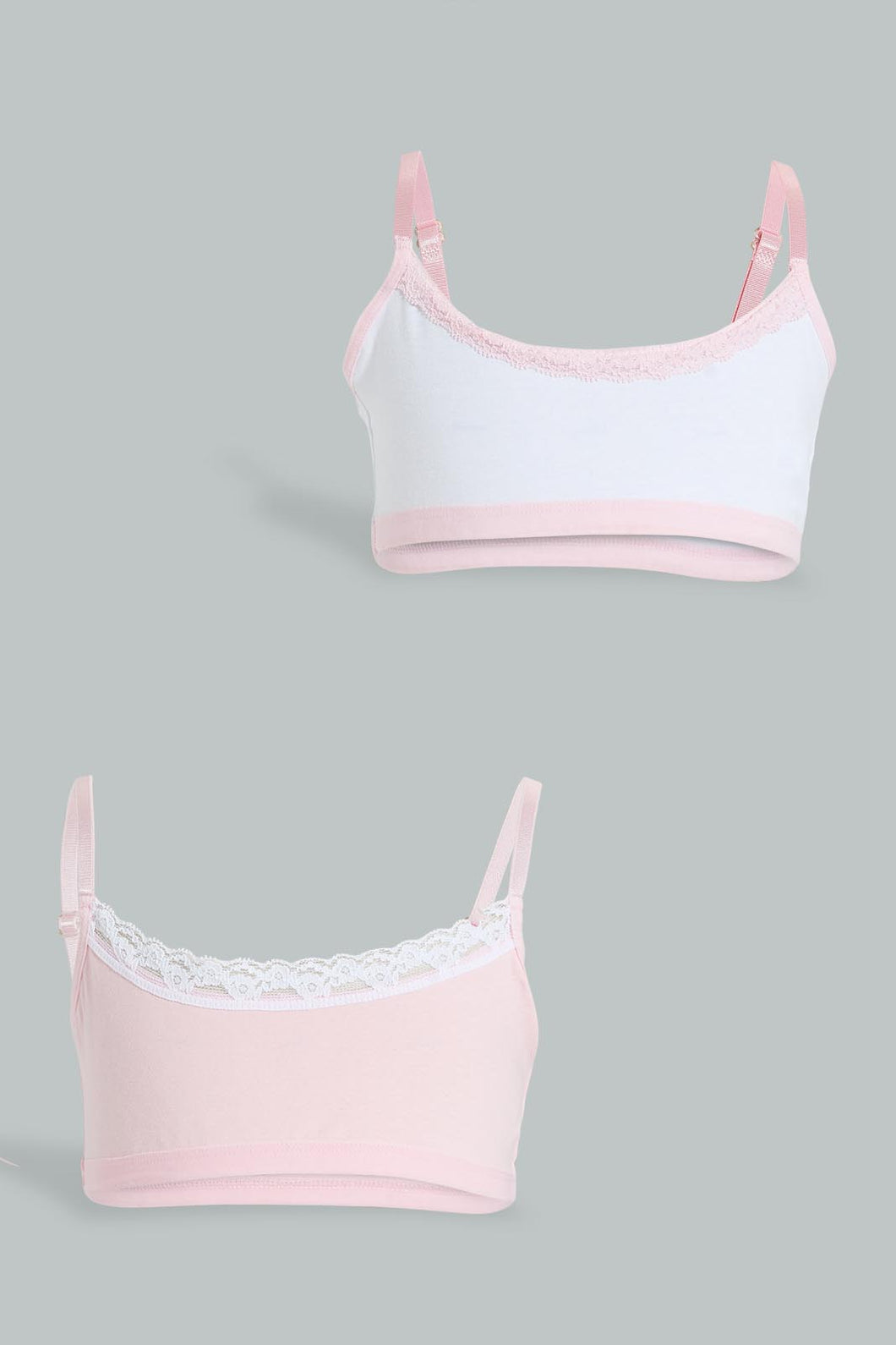 Redtag-Lt-Pink/White-Bra-(2Pack)-365,-Colour:Assorted,-Filter:Senior-Girls-(9-to-14-Yrs),-GSR-Bras,-New-In,-New-In-GSR,-Non-Sale,-Section:Kidswear-Senior-Girls-9 to 14 Years