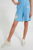 Redtag-Light-Blue-Lola-Bunny-Short-Joggers-Senior-Girls-9 to 14 Years