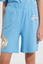 تنزيل الصورة على معرض الصور، Redtag-Light-Blue-Lola-Bunny-Short-Joggers-Senior-Girls-9 to 14 Years
