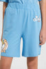 Redtag-Light-Blue-Lola-Bunny-Short-Joggers-Senior-Girls-9 to 14 Years