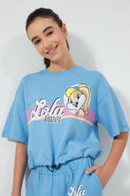 Load image into Gallery viewer, Redtag-Light-Blue-Lola-Bunny-Top-Active-Tees-Senior-Girls-9 to 14 Years
