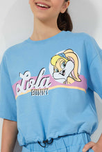 Load image into Gallery viewer, Redtag-Light-Blue-Lola-Bunny-Top-Active-Tees-Senior-Girls-9 to 14 Years
