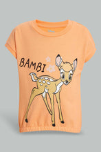 تنزيل الصورة على معرض الصور، Redtag-Coral-Bambi-Sweat-T-Shirt-All-Over-Prints-Infant-Girls-3 to 24 Months
