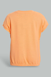 Redtag-Coral-Bambi-Sweat-T-Shirt-All-Over-Prints-Infant-Girls-3 to 24 Months