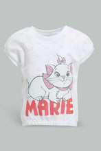 تنزيل الصورة على معرض الصور، Redtag-White-Marie-Sweat-T-Shirt-All-Over-Prints-Infant-Girls-3 to 24 Months
