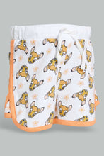 تنزيل الصورة على معرض الصور، Redtag-White-Bambi-Aop-Short-Shorts-Infant-Girls-3 to 24 Months
