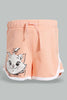 Redtag-Pink-Marie-Placement-Print-Short-Shorts-Infant-Girls-3 to 24 Months