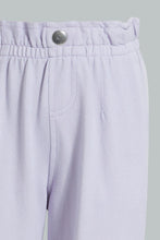 Load image into Gallery viewer, Redtag-Lilac-Knitted-Acid-Wash-Jegging-Trousers-Infant-Girls-3 to 24 Months
