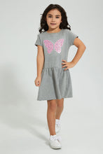 تنزيل الصورة على معرض الصور، Redtag-Grey-Marl-Embroideredellished-Dress-Colour:Grey,-Filter:Girls-(2-to-8-Yrs),-Girls-Dresses,-New-In,-New-In-GIR,-Non-Sale,-S22B,-Section:Kidswear-Girls-2 to 8 Years
