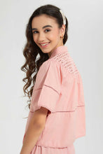 Load image into Gallery viewer, Redtag-Pink-Chiffly-Blouse-Blouses-Senior-Girls-9 to 14 Years
