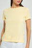 Redtag-Lemon-Plain-Short-Sleeve-Crew-Neck-T-Shirt-Active-Tees-Women's-