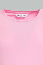 تنزيل الصورة على معرض الصور، Redtag-Fuchsia-Plain-Short--Sleeve-Crew-Neck--T-Shirt-Active-Tees-Women&#39;s-
