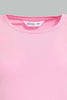 Redtag-Fuchsia-Plain-Short--Sleeve-Crew-Neck--T-Shirt-Active-Tees-Women's-