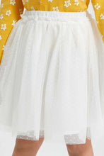 تنزيل الصورة على معرض الصور، Redtag-Cream-Mesh-Dobby-Skirt-Skirts-Girls-2 to 8 Years
