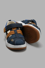 Load image into Gallery viewer, Redtag-Navy-Fisherman-Sneaker-Fisherman-Boys-3 to 5 Years
