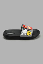 Load image into Gallery viewer, Redtag-Black-Mickey-Character-Slide-Sliders-Boys-3 to 5 Years
