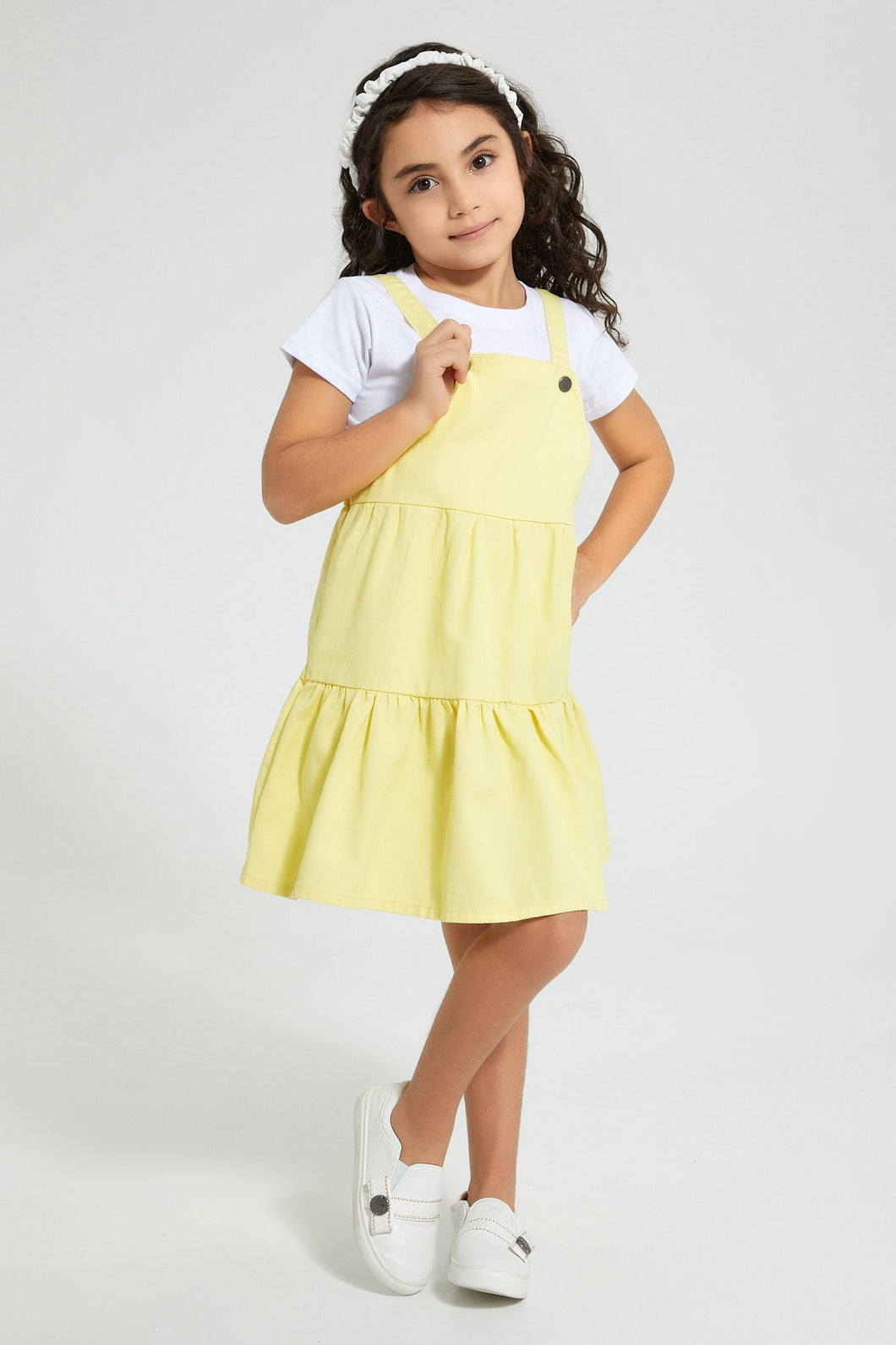 Redtag-Assorted-T-Shirt-&-Dress-Casual-Set-Sets-Girls-2 to 8 Years