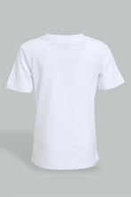 Load image into Gallery viewer, Redtag-White-Car-T-Shirt-With-Orange-Twill-Short-Casual-Set(2-Pack)-Sets-Infant-Boys-3 to 24 Months
