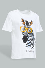 Load image into Gallery viewer, Redtag-White-Horse-T-Shirt-With-Printed-Short-Casual-Set-(2-Pack)-Colour:White,-Filter:Infant-Boys-(3-to-24-Mths),-Infant-Boys-Sets,-New-In,-New-In-INB,-Non-Sale,-S22B,-Section:Kidswear-Infant-Boys-3 to 24 Months
