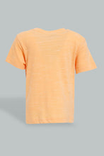 Load image into Gallery viewer, Redtag-Orange-Yd-T-Shirt-With-Blue-Terry-Short-(2-Pack)-Colour:Orange,-Filter:Infant-Boys-(3-to-24-Mths),-Infant-Boys-Sets,-New-In,-New-In-INB,-Non-Sale,-S22B,-Section:Kidswear-Infant-Boys-3 to 24 Months
