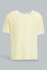 Redtag-Yellow-Jersey-Rib-Casual-Set-(2-Pack)-Sets-Infant-Boys-3 to 24 Months