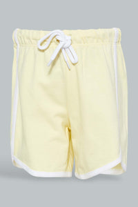 Redtag-Yellow-Jersey-Rib-Casual-Set-(2-Pack)-Sets-Infant-Boys-3 to 24 Months