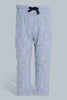 Redtag-Blue-Striped-Linen-Pull-On-Casual-Trousers-Chinos-Infant-Boys-3 to 24 Months
