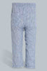Redtag-Blue-Striped-Linen-Pull-On-Casual-Trousers-Chinos-Infant-Boys-3 to 24 Months