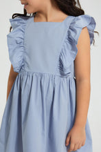 تنزيل الصورة على معرض الصور، Redtag-Light-Blue-Frilld-Dress-Colour:Blue,-Filter:Girls-(2-to-8-Yrs),-Girls-Dresses,-New-In,-New-In-GIR,-Non-Sale,-S22B,-Section:Kidswear-Girls-2 to 8 Years
