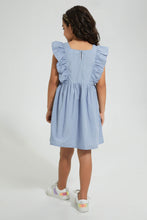 تنزيل الصورة على معرض الصور، Redtag-Light-Blue-Frilld-Dress-Colour:Blue,-Filter:Girls-(2-to-8-Yrs),-Girls-Dresses,-New-In,-New-In-GIR,-Non-Sale,-S22B,-Section:Kidswear-Girls-2 to 8 Years
