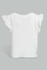 Redtag-White-Plain-Jacquard-T-Shirt-Plain-Infant-Girls-3 to 24 Months