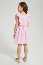 تنزيل الصورة على معرض الصور، Redtag-Pink-Frilld-Dress-Colour:Pink,-Filter:Girls-(2-to-8-Yrs),-Girls-Dresses,-New-In,-New-In-GIR,-Non-Sale,-S22B,-Section:Kidswear-Girls-2 to 8 Years
