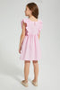 Redtag-Pink-Frilld-Dress-Colour:Pink,-Filter:Girls-(2-to-8-Yrs),-Girls-Dresses,-New-In,-New-In-GIR,-Non-Sale,-S22B,-Section:Kidswear-Girls-2 to 8 Years