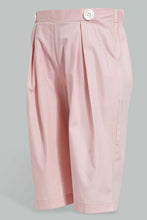 تنزيل الصورة على معرض الصور، Redtag-Pink-Wideleg-Solid-Pleated-Trouser-Trousers-Infant-Girls-3 to 24 Months
