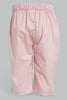 Redtag-Pink-Wideleg-Solid-Pleated-Trouser-Trousers-Infant-Girls-3 to 24 Months