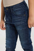 Redtag-Darkwash-Biker-Jean-Jeans-Jogger-Fit-Boys-2 to 8 Years