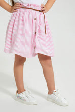 Load image into Gallery viewer, Redtag-Pink-Front-Placket-Yarndyed-Skirt-Colour:Pink,-Filter:Girls-(2-to-8-Yrs),-Girls-Skirts,-New-In,-New-In-GIR,-Non-Sale,-S22B,-Section:Kidswear-Girls-2 to 8 Years
