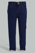 Load image into Gallery viewer, Redtag-Dark-Wash-Wash-Basic-Denim-Pant-Jeans-Slim-Fit-Infant-Boys-3 to 24 Months
