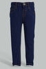 Redtag-Dark-Wash-Wash-Basic-Denim-Pant-Jeans-Slim-Fit-Infant-Boys-3 to 24 Months