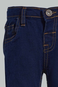 Redtag-Dark-Wash-Wash-Basic-Denim-Pant-Jeans-Slim-Fit-Infant-Boys-3 to 24 Months